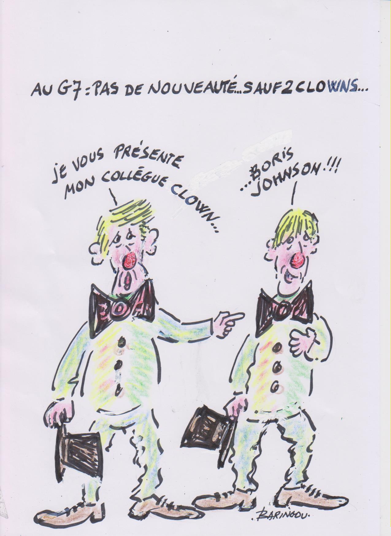 G7 : « Boris Le Bouffon », un clown redoutable
