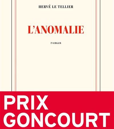 Hervé Le Tellier remporte le prix Goncourt  2020 pour son roman « L’Anomalie »
