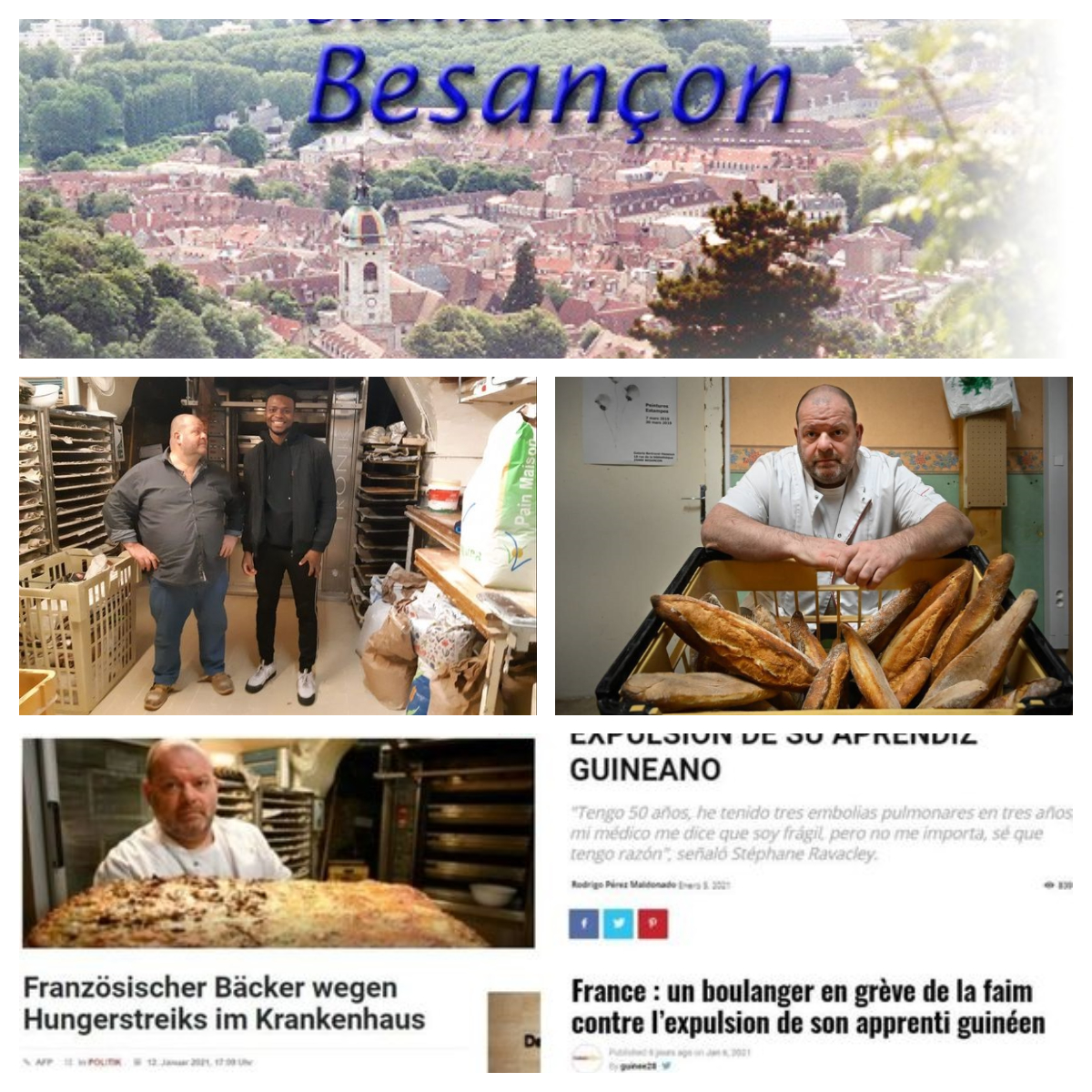 Besançon : Après une grève de la faim de son patron, un apprenti boulanger guinéen régularisé-20 minutes