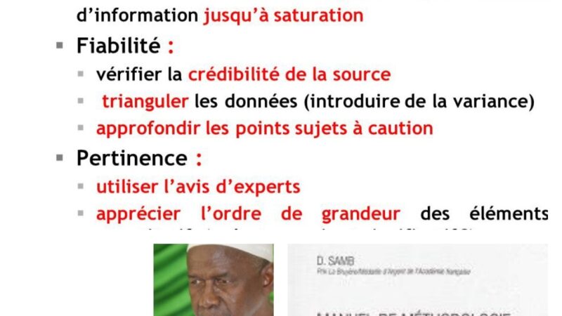 Les sources en question-Erreurs et Inexactitudes de la thèse du professeur Rawane – De Sérigne Mbaye SYLLA et Omar BA- 