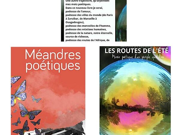 MEANDRES POETIQUES  par Cellina NDIOR  + LES ROUTES DE L’ÉTÉ: Miroir poétique d’un périple quotidien- C N 