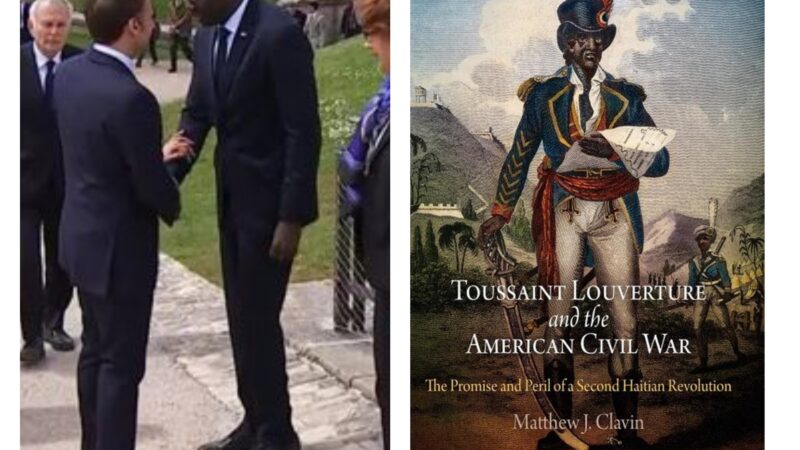 Macron au château de Joux en hommage à Toussaint Louverture.