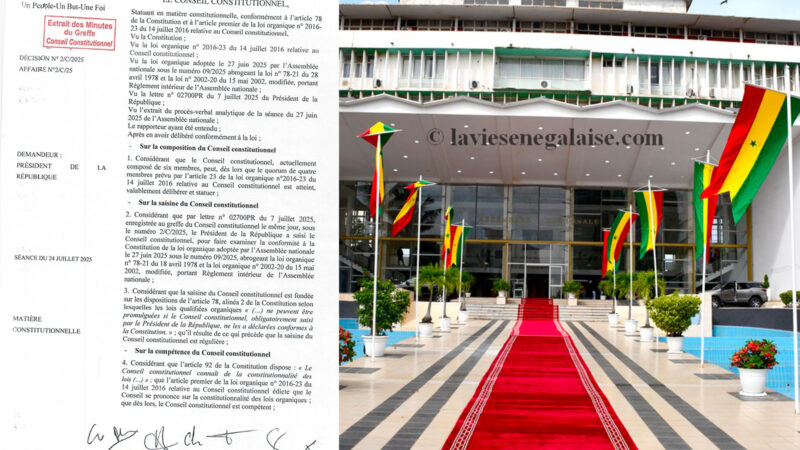 Règlement intérieur de l’Assemblée nationale : Le Conseil Constitutionnel a rendu sa décision