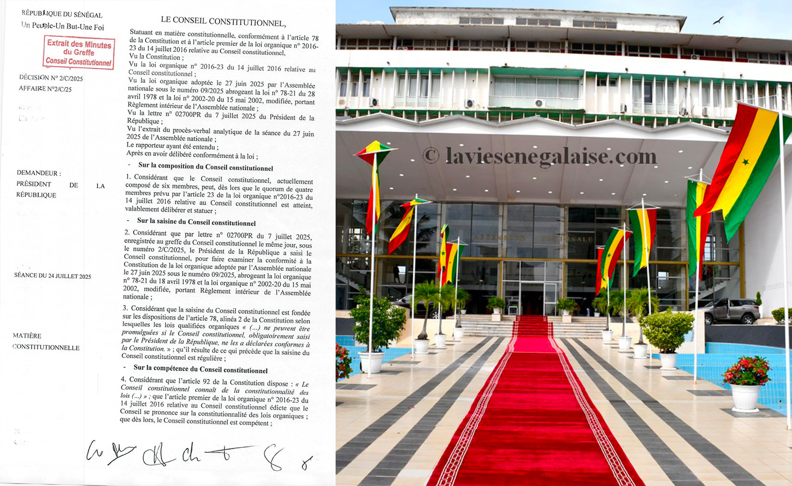 Règlement intérieur de l’Assemblée nationale : Le Conseil Constitutionnel a rendu sa décision