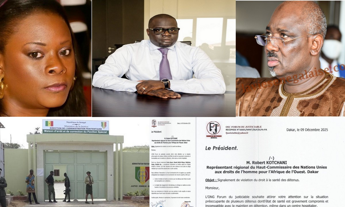 Maintien en détention de Mabintou Diaby, Farba Ngom, Malick Mbaye et Khadim Ba : Le Forum du justiciable saisit le Haut-commissariat aux Droits de l’Homme